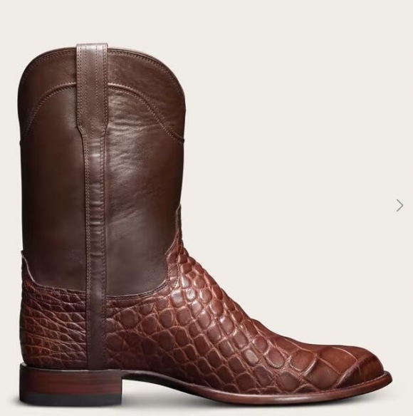 Tecovas Free Shipping Men's The Townes-Walnut Alligator
