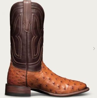 Tecovas Free Shipping Men's The Emmitt-Pecan Ostrich