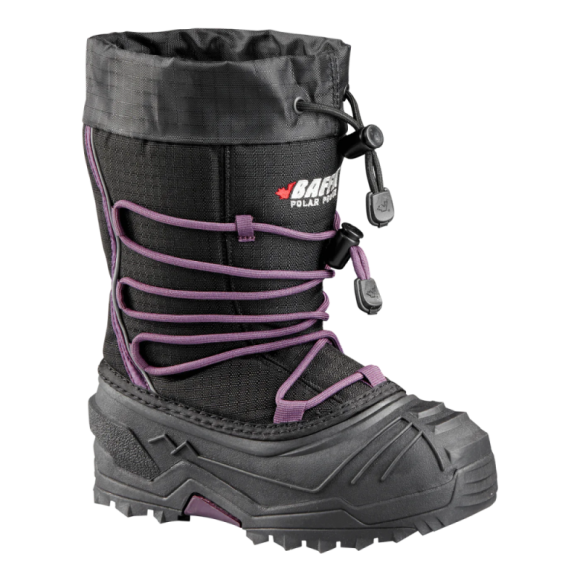 BAFFIN YOUNG SNOGOOSE | Kid's Youth WINTER BOOTS-BLACK/PLUM
