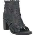 WOMEN'S DINGO JEEZY LEATHER SANDAL-BLACK | FREE SHIPPING