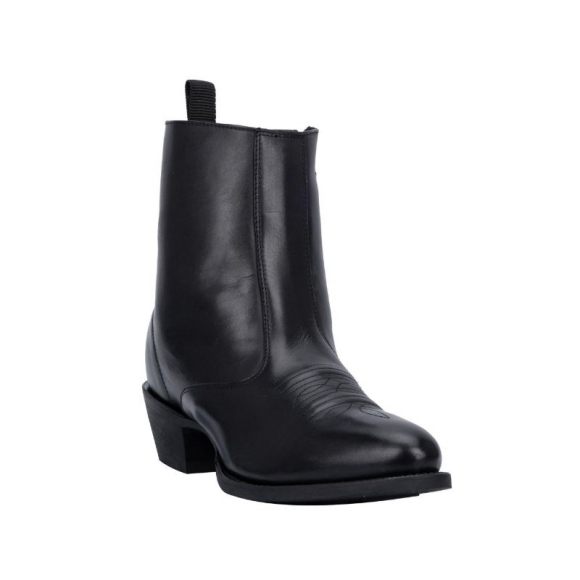 QUICK SHIP | LAREDO MEN'S SIDE ZIPPER WESTERN BOOTS - ROUND TOE-BLACK