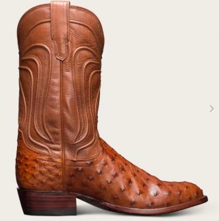 Tecovas Free Shipping Men's The Wyatt-Pecan Ostrich