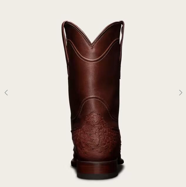 Tecovas Free Shipping Men's The Duke-Mahogany Ostrich