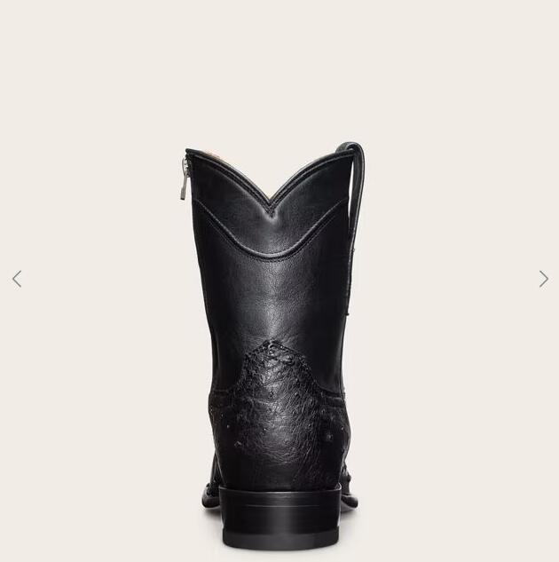 Tecovas Free Shipping Men's The Zane-Midnight Ostrich