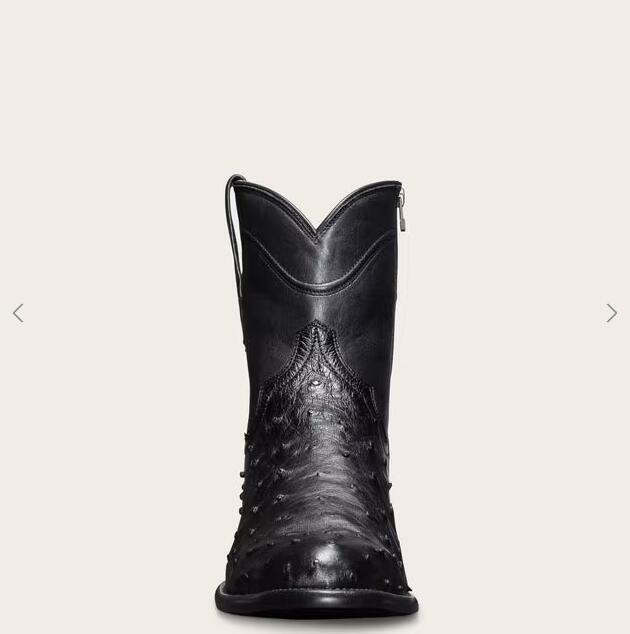 Tecovas Free Shipping Men's The Zane-Midnight Ostrich