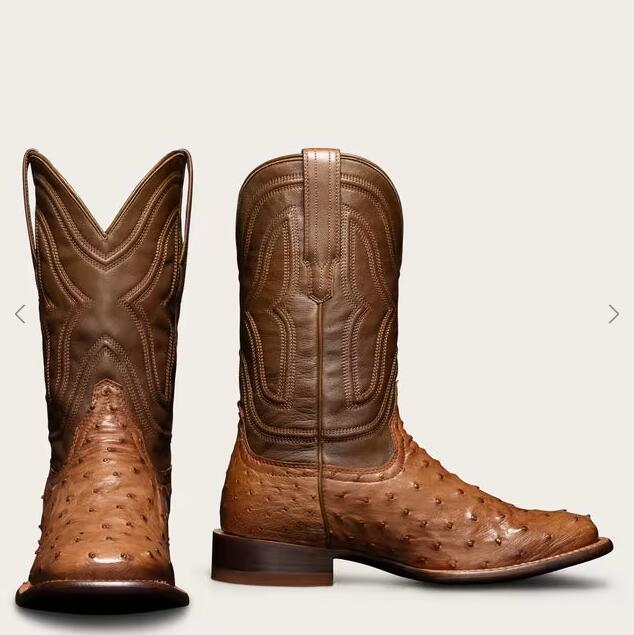 Tecovas Free Shipping Men's The Emmitt-Grain Ostrich