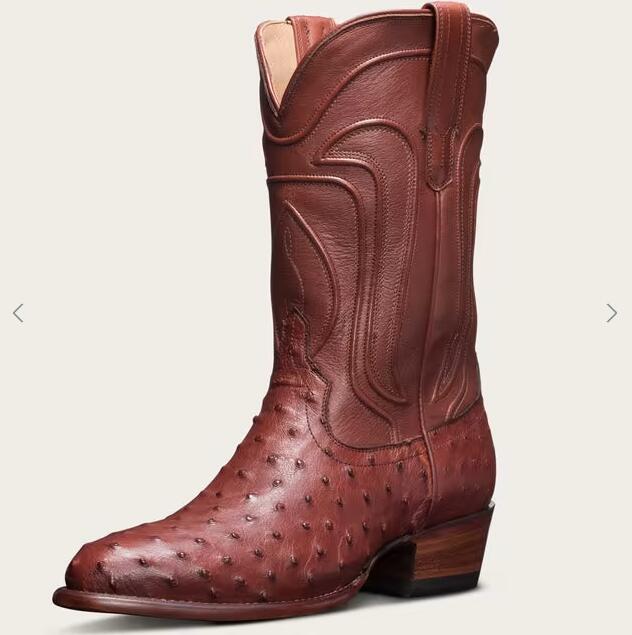 Tecovas Free Shipping Women's The Jessie-Bourbon Ostrich