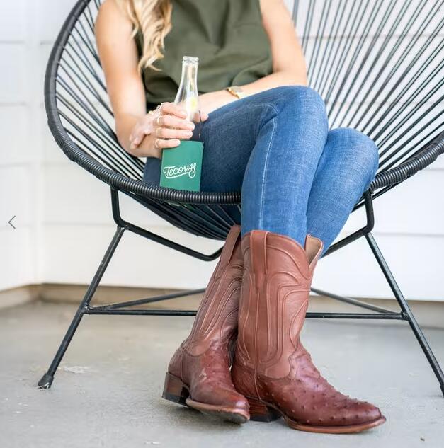 Tecovas Free Shipping Women's The Jessie-Bourbon Ostrich