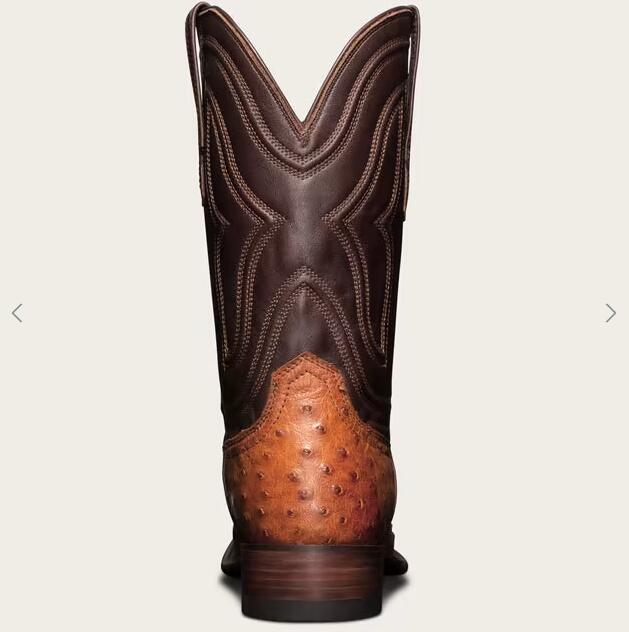 Tecovas Free Shipping Men's The Emmitt-Pecan Ostrich