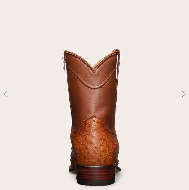 Tecovas Free Shipping Men's The Zane-Pecan Ostrich