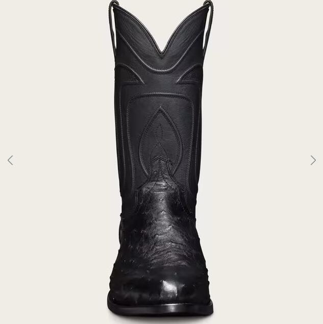 Tecovas Free Shipping Men's The Wyatt-Midnight Ostrich