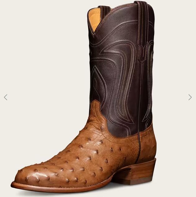 Tecovas Free Shipping Men's The Wyatt-Grain Ostrich