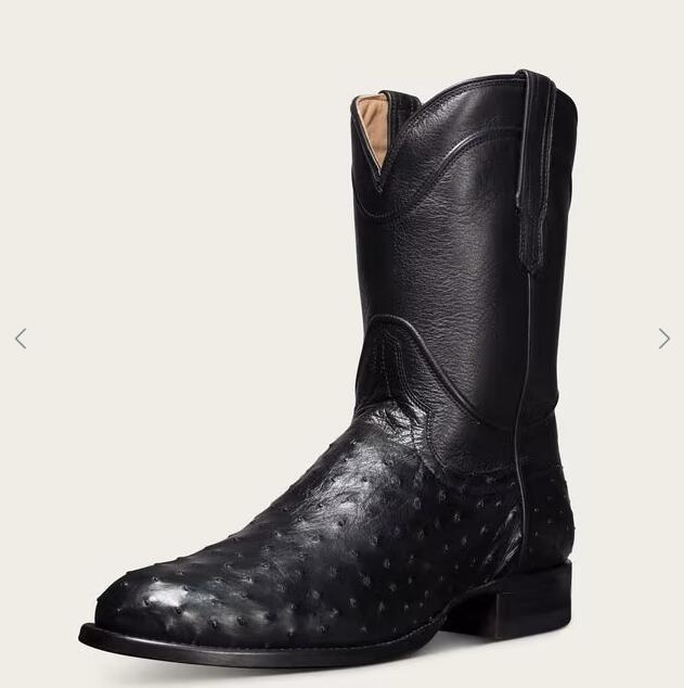 Tecovas Free Shipping Men's The Duke-Midnight Ostrich