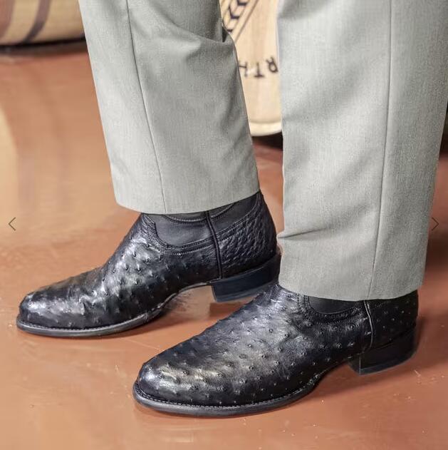 Tecovas Free Shipping Men's The Duke-Midnight Ostrich