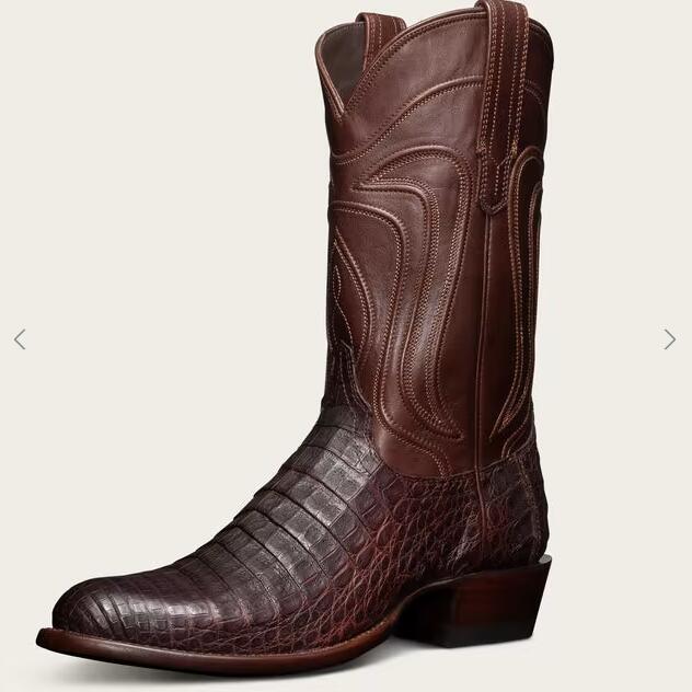 Tecovas Free Shipping Men's The Dillon-Mahogany Caiman