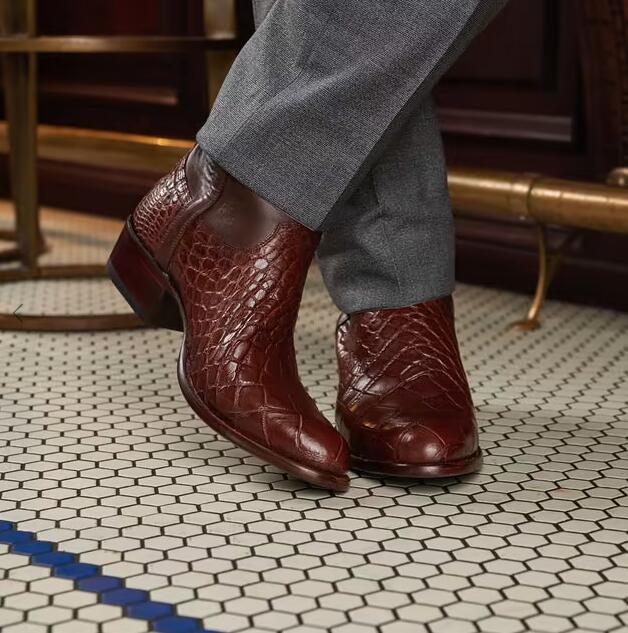 Tecovas Free Shipping Men's The Austin-Walnut Alligator