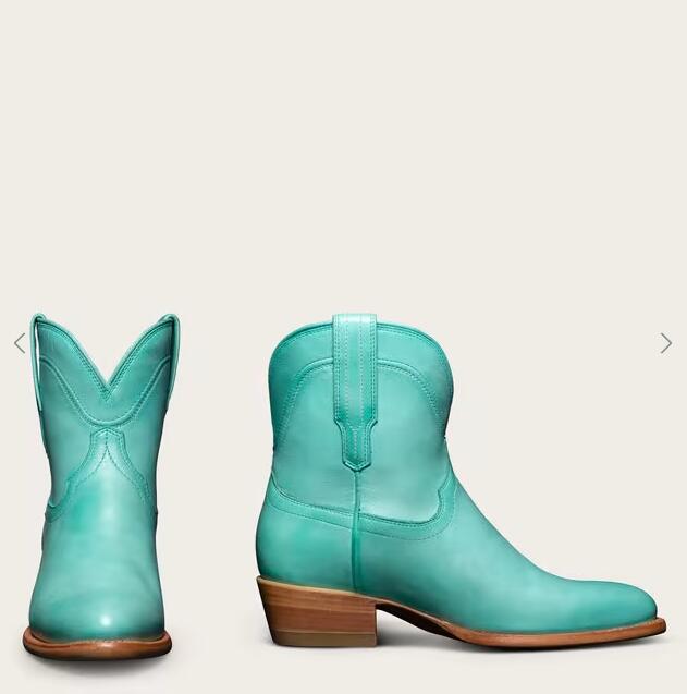 Tecovas Free Shipping Women's The Penny-Turquoise Bovine