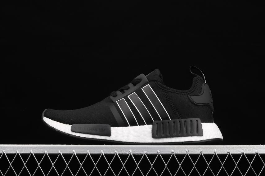 adidas originals nmd r1 mens black and white