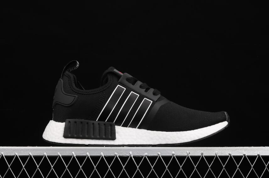 adidas originals nmd r1 mens black and white