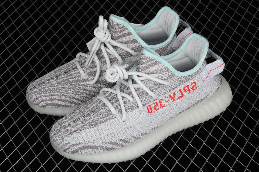 Latest Adidas Yeezy 350 V2 Real Boost Blue Tint B37571 for Men Women ...