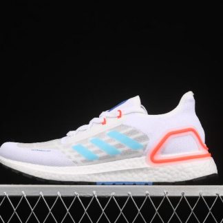 Stylish Adidas Ultra Boost 21 White Orange Black S On Sale 21 Yeezy Boost